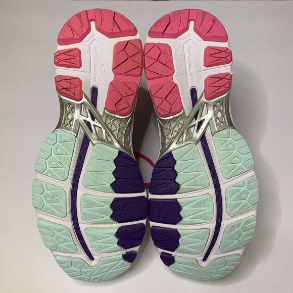 Womens Asics GEL-Kayano 23 Running Shoes Silver/Pink/Purple Size 6.5 - Picture 8 of 8